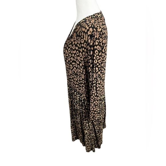 Anthropologie Maeve Anthro Juno Printed Dress leopard print mini swing large - Picture 5 of 13